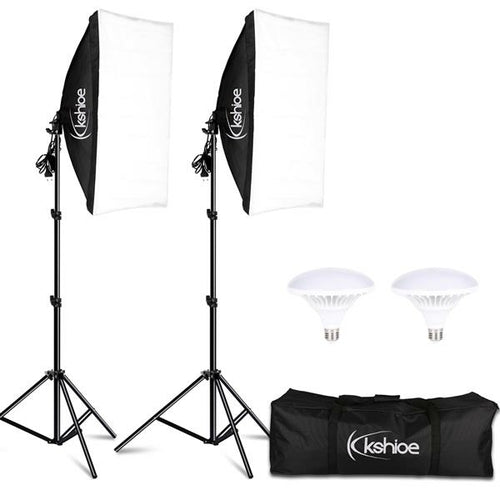 Kit d'éclairage Softbox pour studio photo, avec douille E27